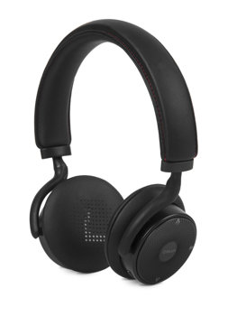 Černá stereofonní bluetooth sluchátka přes uši QBM-68