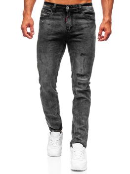 Černé pánské džíny regular fit Bolf K10010-2