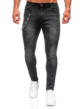 Černé pánské džíny regular fit Bolf TF098