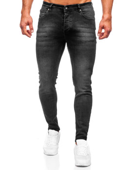 Černé pánské džíny skinny fit Bolf R919-1