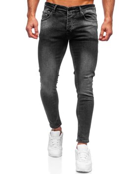 Černé pánské džíny skinny fit Bolf R927