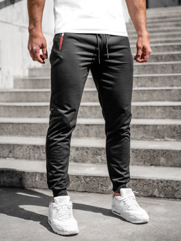 Černé pánské teplákové jogger kalhoty Bolf JX5007A