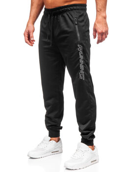 Černé pánské teplákové jogger kalhoty Bolf JX6352