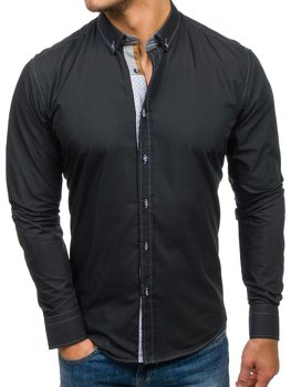 Pánská košile BOLF 5777 černá