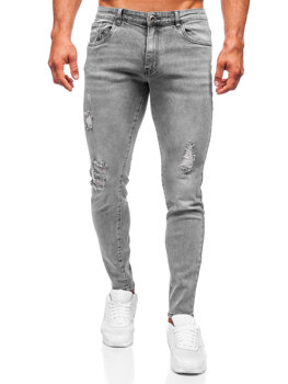 Šedé pánské džíny slim fit Bolf KX759-C