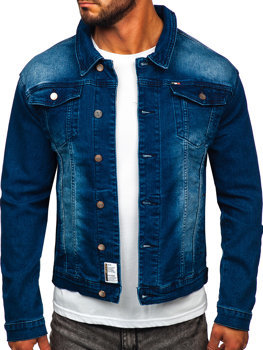 Tmavě modrá pánská džínová bunda Bolf MJ512BS
