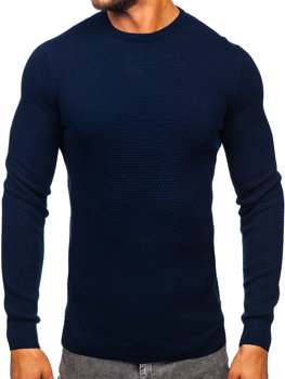 Tmavě modré pánské bavlněné tričko Bolf W6-21344