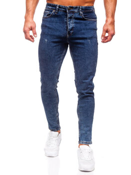 Tmavě modré pánské džíny regular fit Bolf 6057
