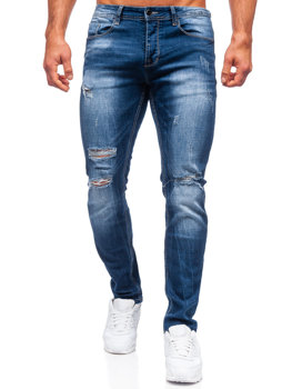 Tmavě modré pánské džíny regular fit Bolf MP002B 