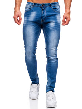 Tmavě modré pánské džíny regular fit Bolf MP019BC