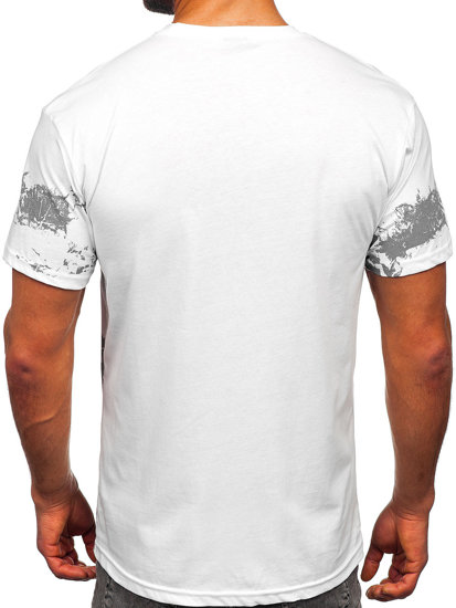 Bílé pánské bavlněné tričko Bolf 14723
