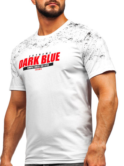 Bílé pánské bavlněné tričko Bolf 14725