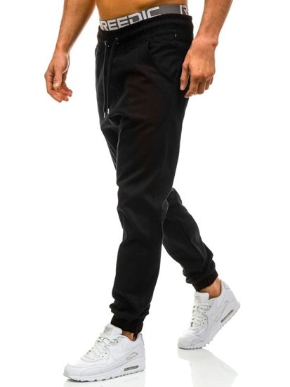 Černé pánské baggy kalhoty Bolf 0399