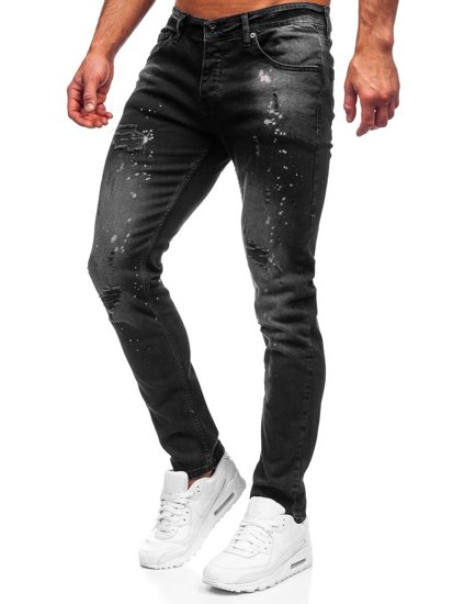 Černé pánské džíny regular fit Bolf R914