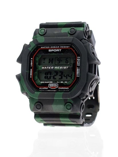 Černo-zelené pánské hodinky Bolf 8332