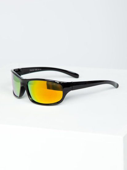 Černo-zlaté pánské sluneční brýle Bolf PLS12
