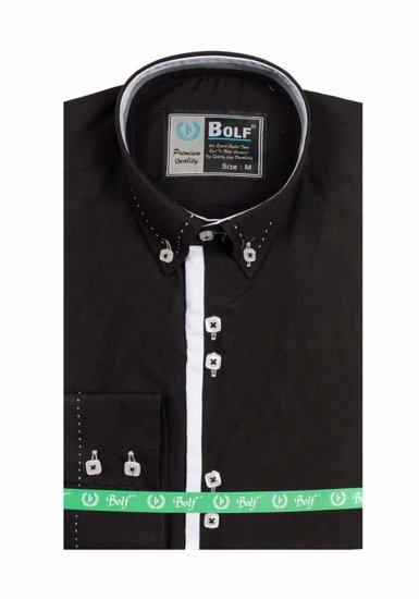 Pánská košile BOLF 5814 černá