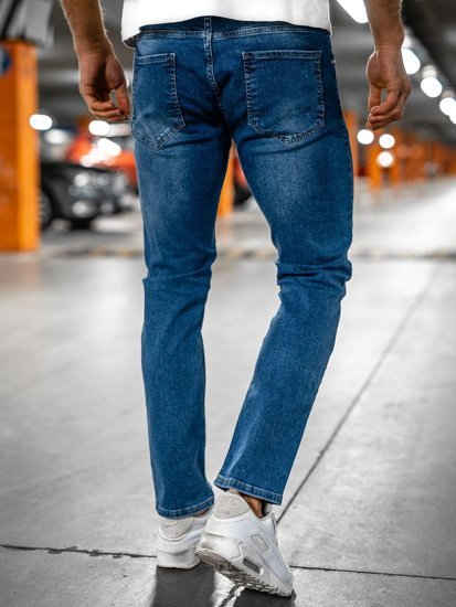 Tmavě modré pánské džíny regular fit Bolf R900