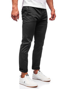 Černé pánské chino kalhoty Bolf KA6807-13