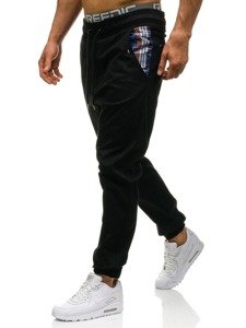 Černé pánské jogger kalhoty Bolf 0449