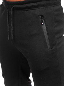 Černé pánské teplákové jogger kalhoty Bolf JX6008