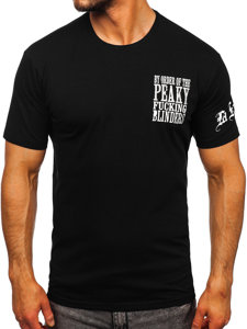 Černé pánské tričko  Bolf 21008