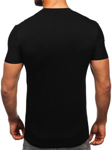 Černé pánské tričko s potiskem Bolf MT3050