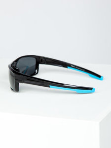 Černo-modré pánské sluneční brýle Bolf MIAMI7