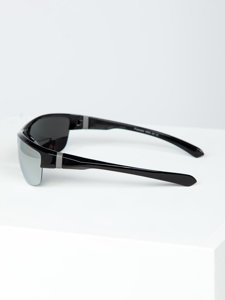 Černo-stříbrné pánské sluneční brýle Bolf PLS6