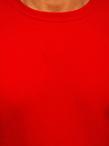 Červená pánská silná mikina bez kapuce Bolf 2001