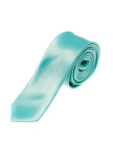 Mentolová pánská elegantní úzká kravata Bolf K001