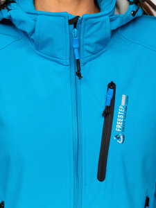 Modrá dámská přechodová softshellová bunda Bolf AB003