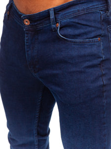 Tmavě modré pánské džíny slim fit Bolf 5066