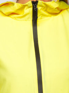 Žlutá dámská větrovka přechodová sportovní bunda Bolf HH036